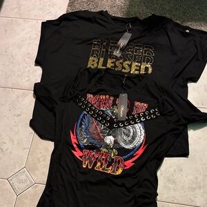 Black Graphic Short Sleeve Tee